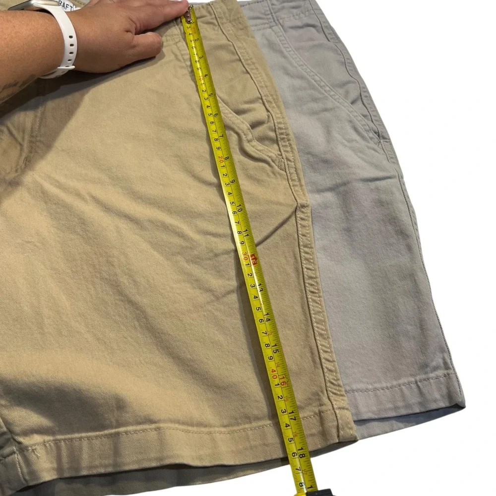 True Craft Khaki Bermuda Shorts Bundle of 2 Pair Men's Size 34 Waist Casual